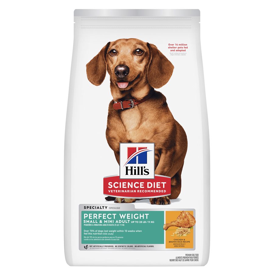 Hill's Science - Adult Perfect Weight Small & Mini Dog Diet - Chicken