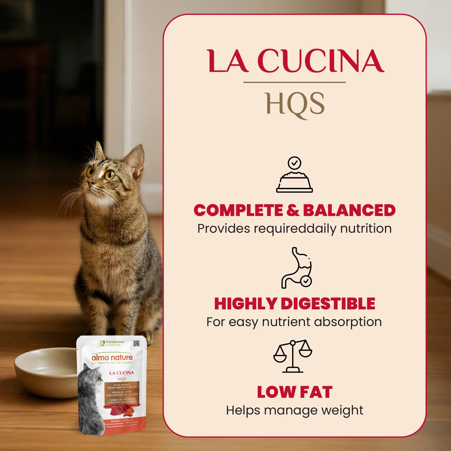 Almo Nature - HQS La Cucina - Tunna Dinner With Lobster Pouch