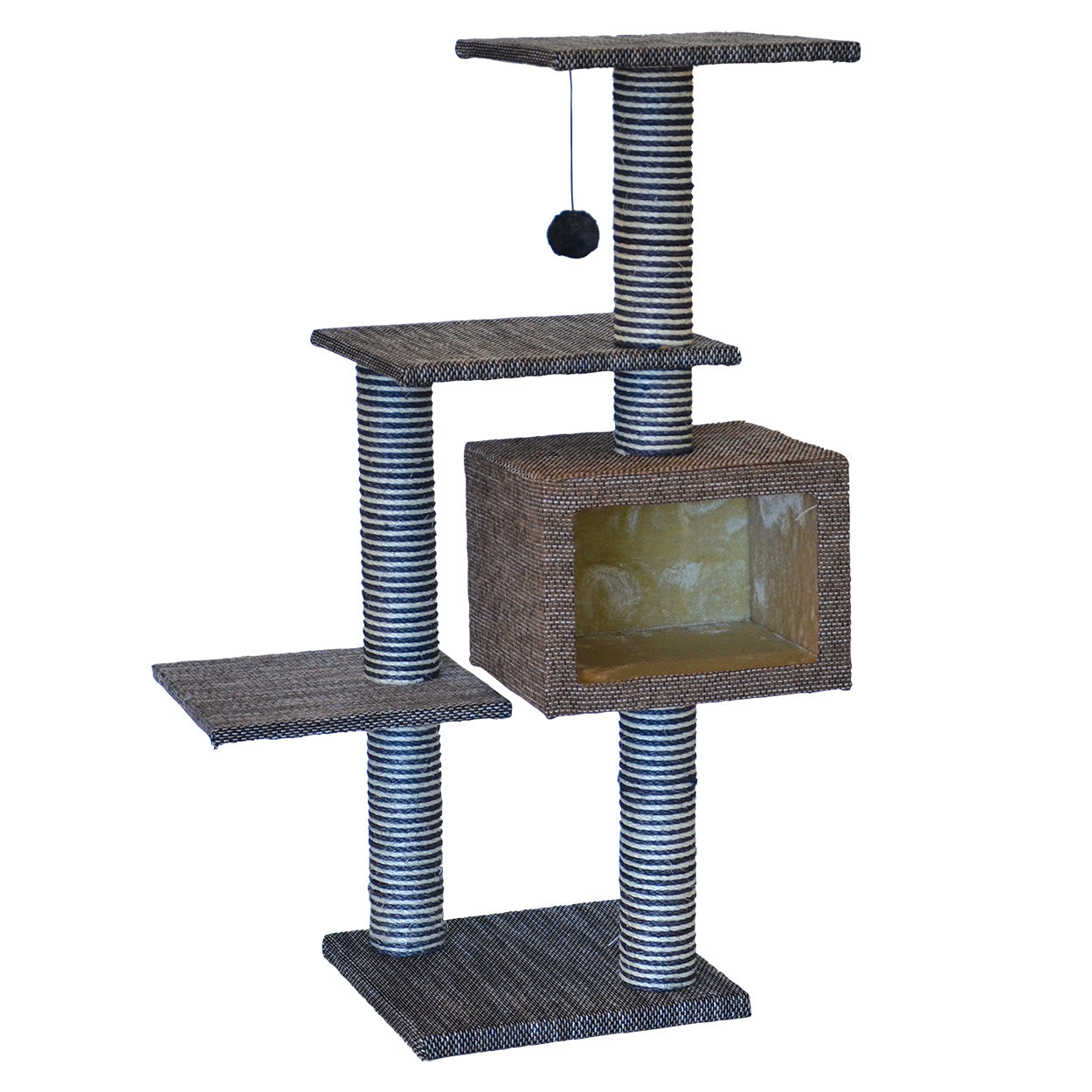 Animal Treasures - Cat Tree Scratcher - TriLevel