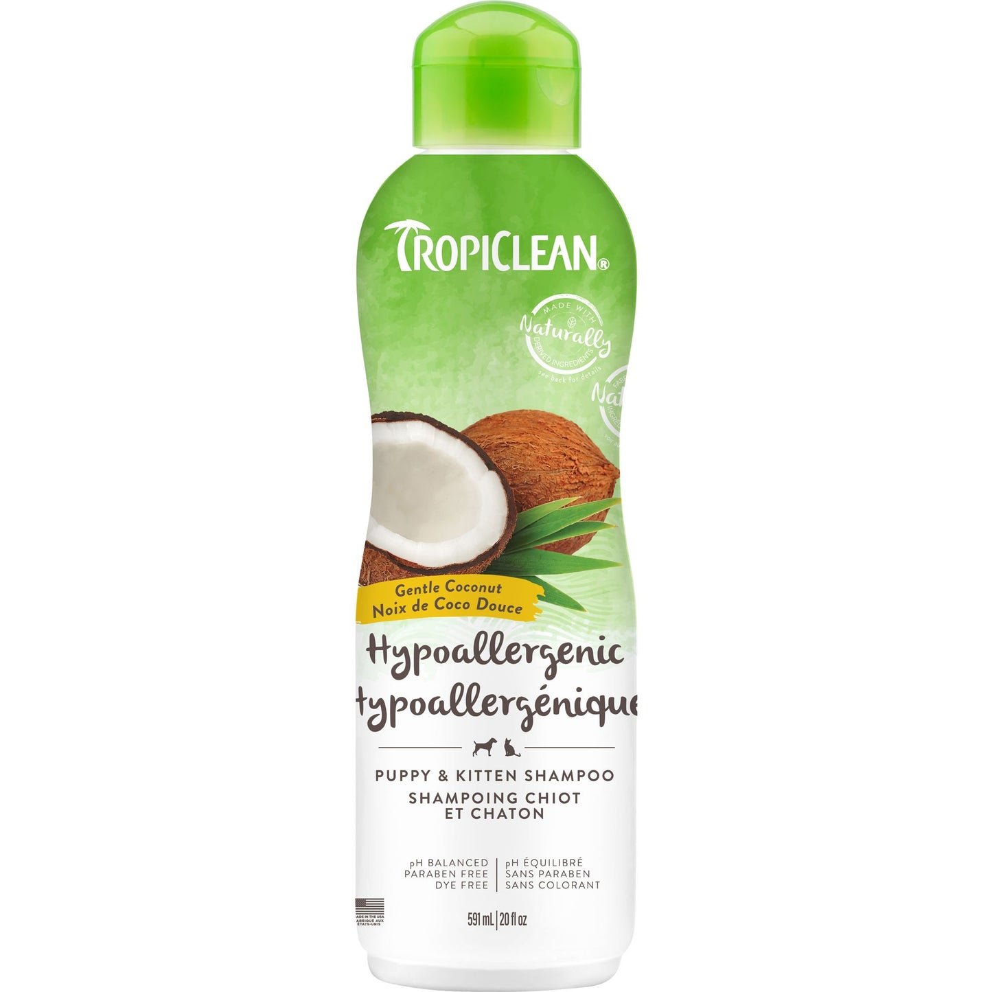 Tropiclean - Gentle Puppy & Kitten Shampoo - Coconut Hypoallergenic