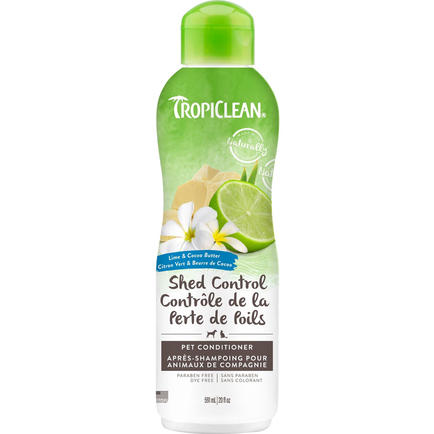 Tropiclean - Shed Control Pet Conditioner - Lime & Cocoa Butter