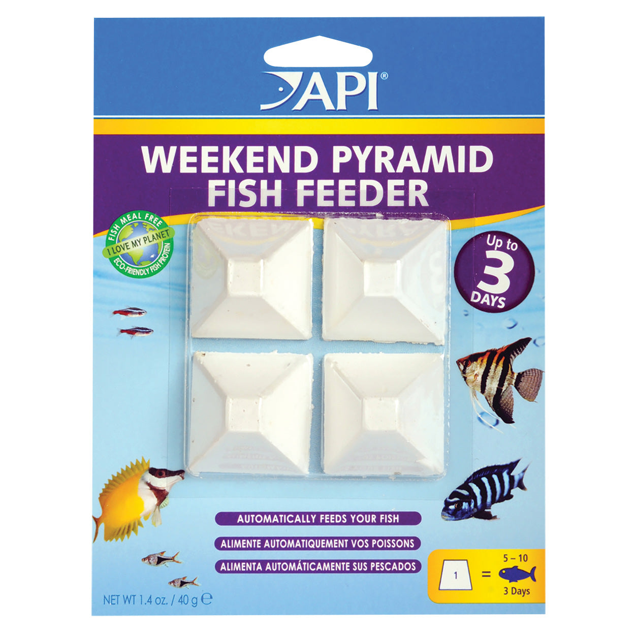 Api - Pyramid Fish Feeder