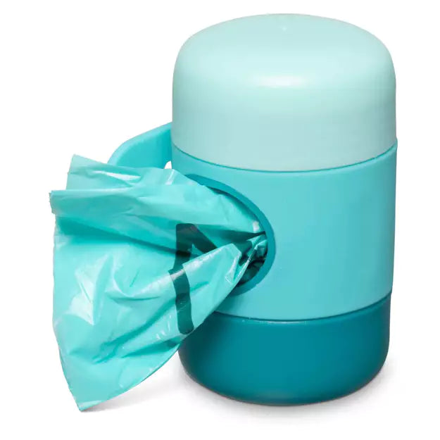Messy Mutts - Silicone Waste Bag Dispenser w/ strap - Blue