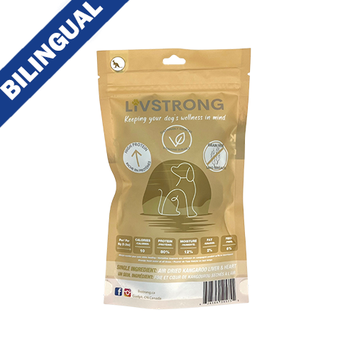 Livestrong - Kangaroo Organ Bites Air Dried Treats For Dogs