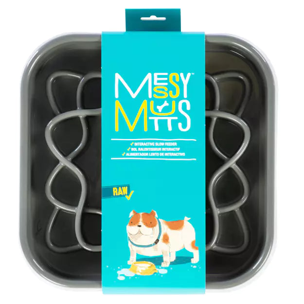 Messy Mutts - Interactive Slow Feeder Grey