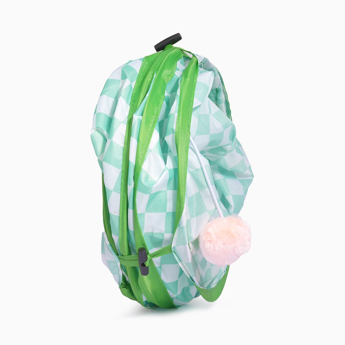 HUGSMART - Meow Buddies - Cat Tunnel - Green Plaid