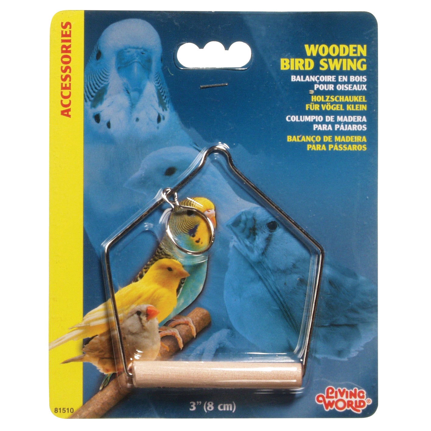 Living World - Wooden Bird Swing