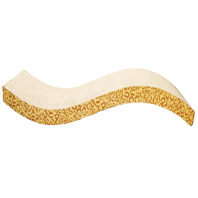 CATIT - Style Patterned Cat Scratcher with Catnip - Animal - S shape
