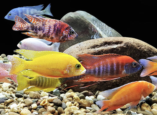 Assorted Peacock Cichlids