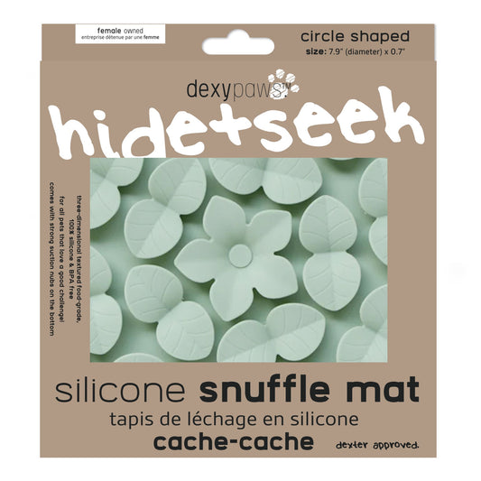 Dexypaws - Circle Hide and Seek Silicone Snuffle Mat - Sage Green