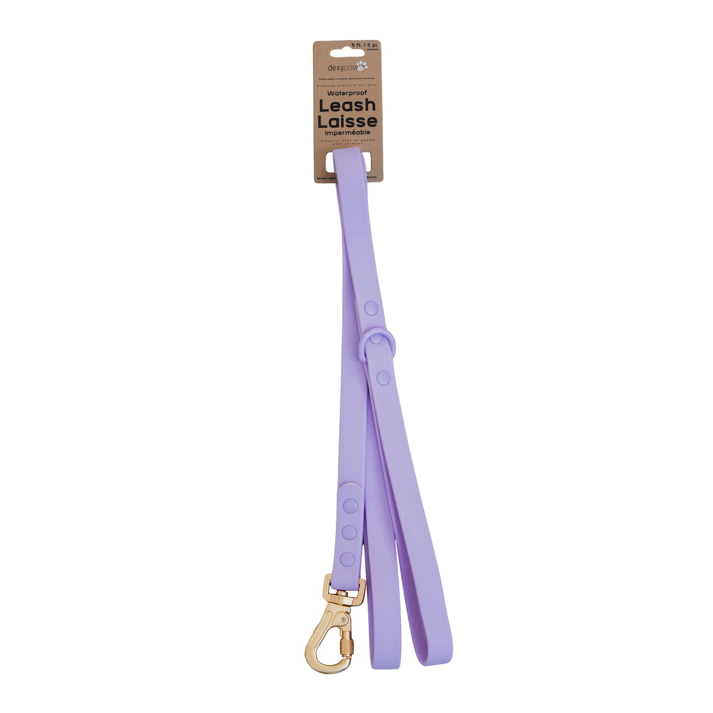 Dexypaws - Waterproof Dog Leash - Lilac