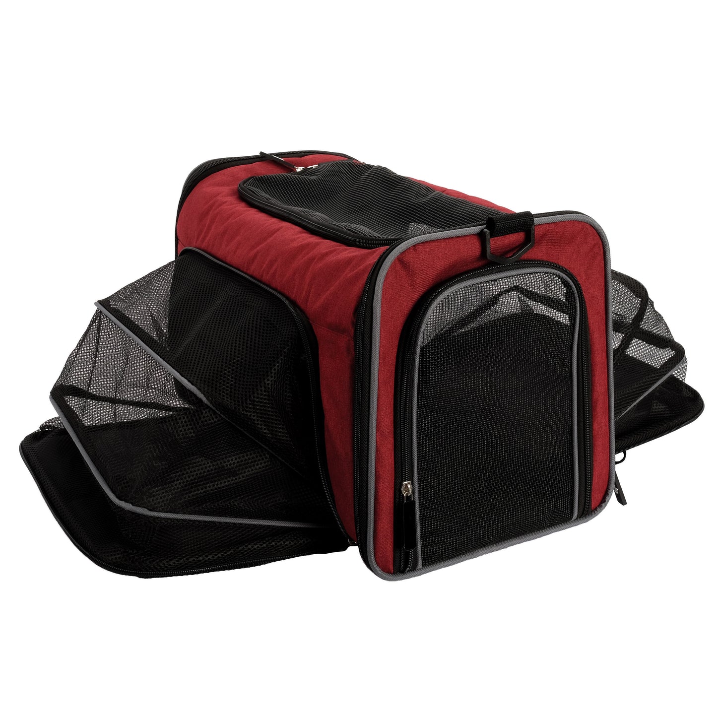 DOGIT - Explorer - Soft Carrier Expandable Carry Bag - Burgundy