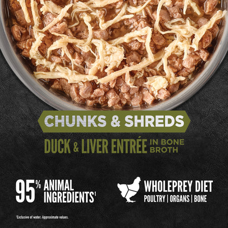 Orijen - Duck & Liver Chunks & Shreds for Cats