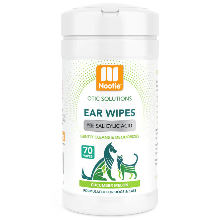 Nootie Ear Wipes with Salicylic Acid for Dogs & Cats