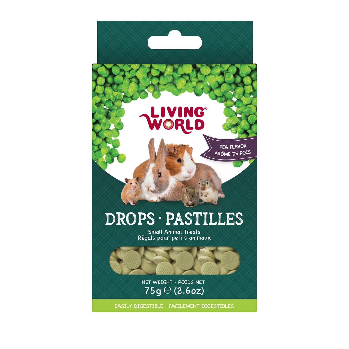 LIVING WORLD - Small Animal Drops - Pea Flavour