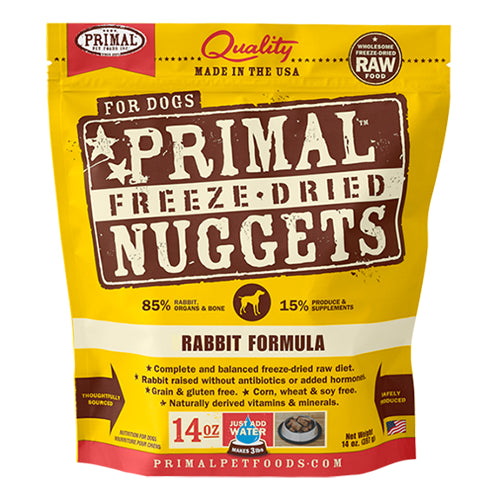 Primal - Freeze Dried Nuggets for Dogs Rabbit formula