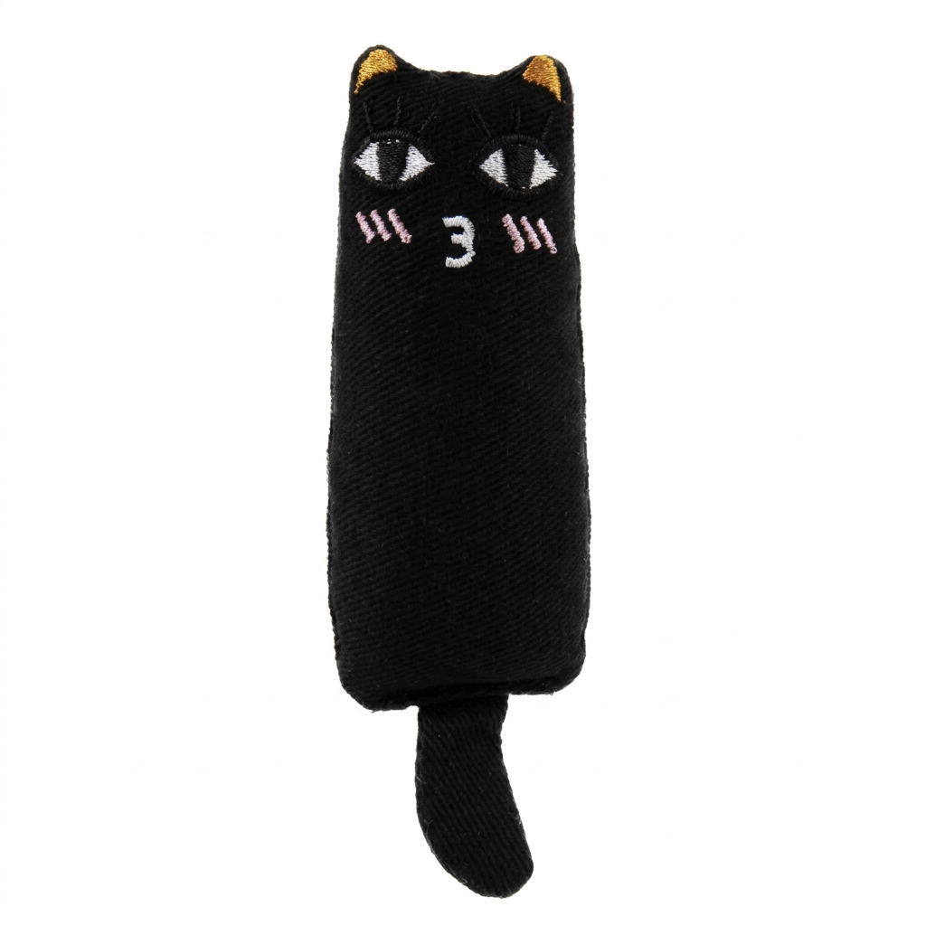 BrookBrand - Rustle Catnip Cat, Black