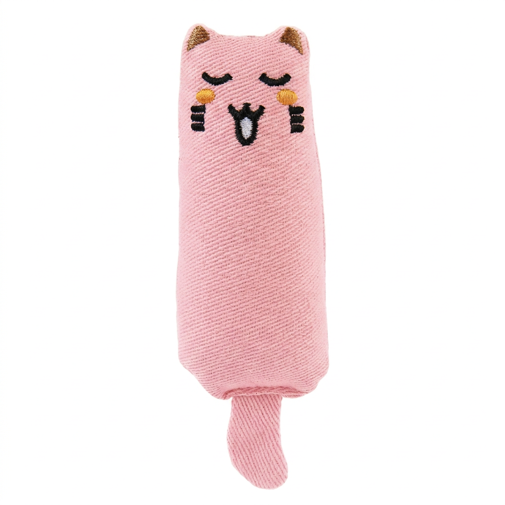 BrookBrand - Rustle Catnip Cat, Pink