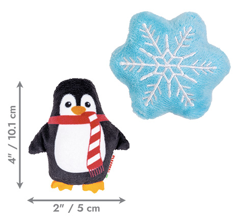 Kong - HOLIDAY - Scrattles Penguin & Snowflake