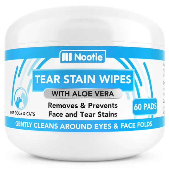 Nootie Tear Stain Remover Wipes for Cats & Dogs