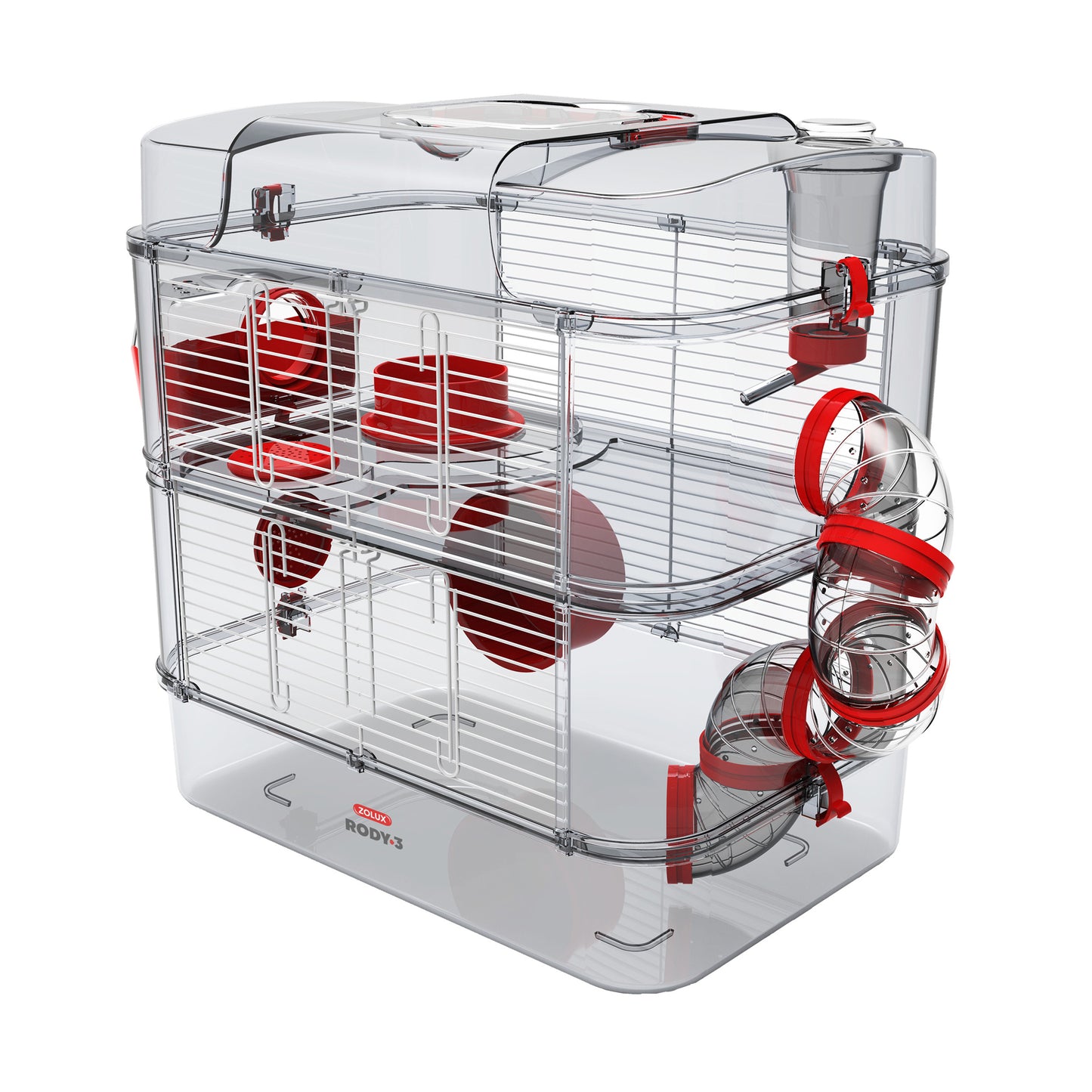Rody3 - Trio Hamster Cage - Grenadine