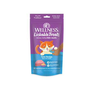 WELLNESS KITTLES GRAIN FREE LICKABLE SOFT PUREE CAT TREATS 2.5OZ