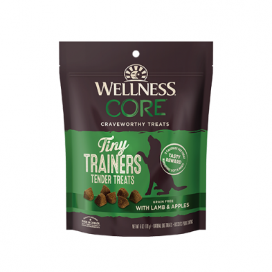 WELLNESS CORE TINY TRAINERS TENDER TREATS GRAIN FREE LAMB & APPLE DOG TREATS