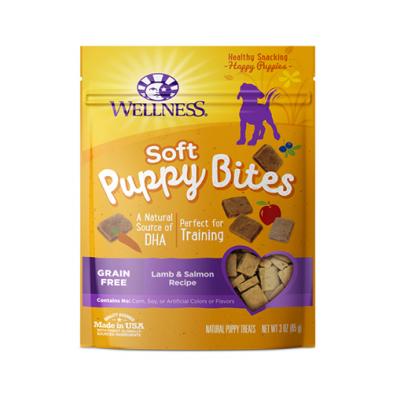 WELLNESS PUPPY BITES SOFT LAMB & SALMON RECIPE DOG TREAT