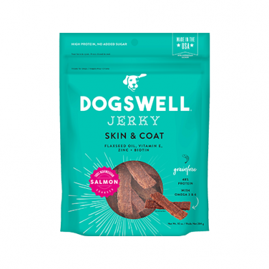 Dogswell Skin & Coat Salmon Jerky Dog Treat 10oz
