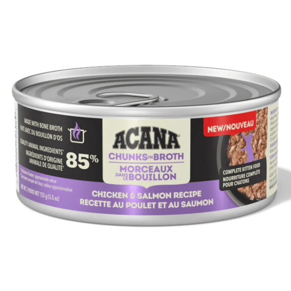 Acana - Wet Kitten Food - Chicken & Salmon Chunks in Broth