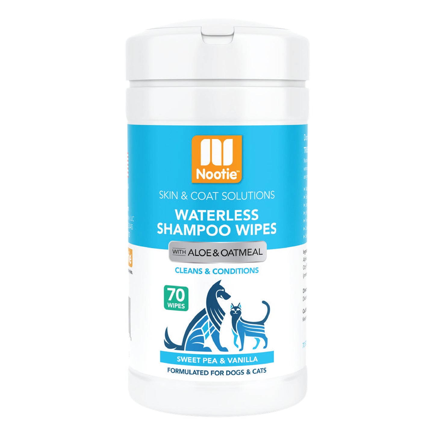 Nootie Waterless Shampoo Wipes 70ct