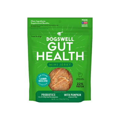 Dogswell Gut Health Mini Jerky Lamb Recipe Treats For Dogs