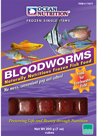 OCEAN Brand Frozen Bloodworms 3.5 oz