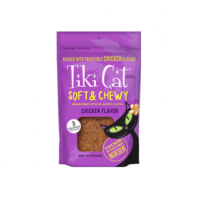 Tiki Cat - Grain Free Soft & Chewy Chicken Flavour Cat Treats 2oz