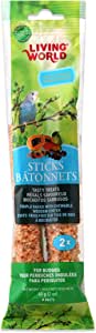 Living World Budgie Fruit Sticks - 2 PK