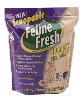 Feline Fresh - Feline Fresh - Clumping Pine Cat Litter  - Pet Cuisine & Accessories