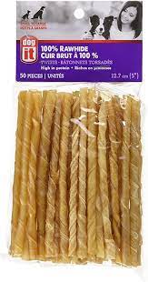 Dogit - 100% Rawhide Chew Stick 50pk