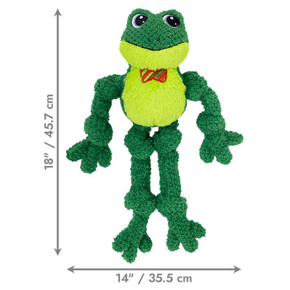 KONG - Dog Holiday Knots - Bow Tie Frog