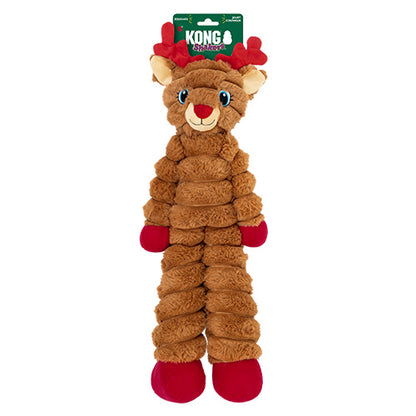 KONG - Dog Holiday Shakers - Crumples Reindeer Red