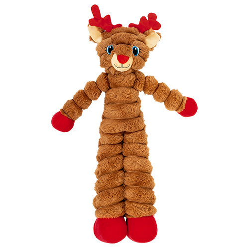 KONG - Dog Holiday Shakers - Crumples Reindeer Red