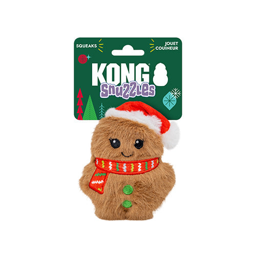 KONG - Dog Holiday Snuzzles - Santa Gingerbread