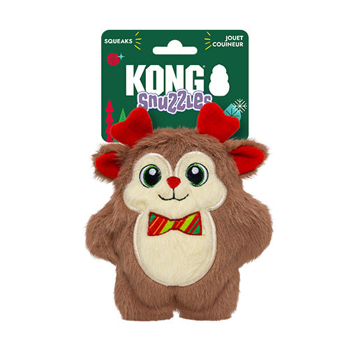 KONG - Dog Holiday Snuzzles - Bow Tie Reindeer