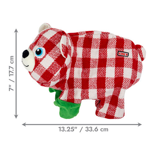 KONG - Dog Holiday Low Stuff - Flanimalz Bear