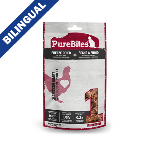 PUREBITES -  CAT - Freeze-Dried Chicken Heart