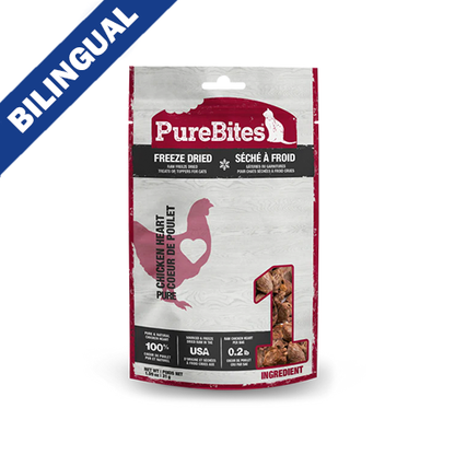 PUREBITES -  CAT - Freeze-Dried Chicken Heart