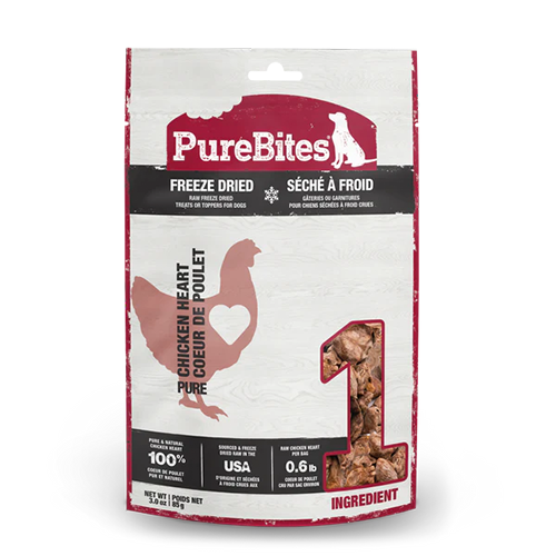 PUREBITES -  DOG - Freeze-Dried Chicken Heart (Copy)