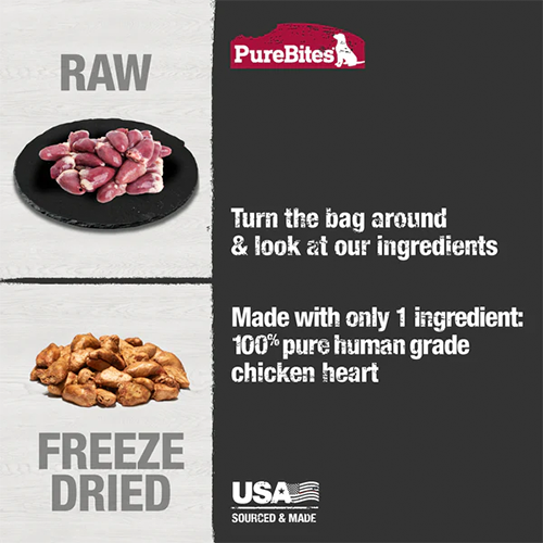 PUREBITES -  DOG - Freeze-Dried Chicken Heart (Copy)
