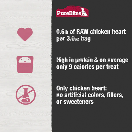 PUREBITES -  DOG - Freeze-Dried Chicken Heart (Copy)