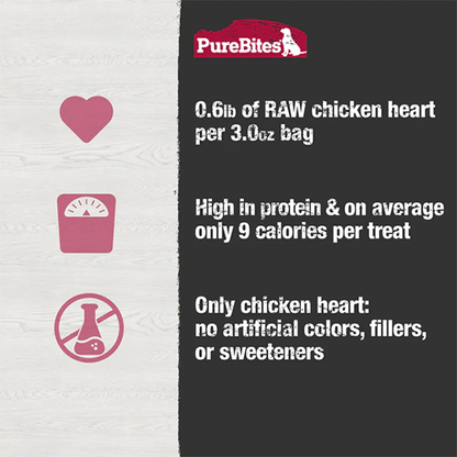 PUREBITES -  DOG - Freeze-Dried Chicken Heart (Copy)