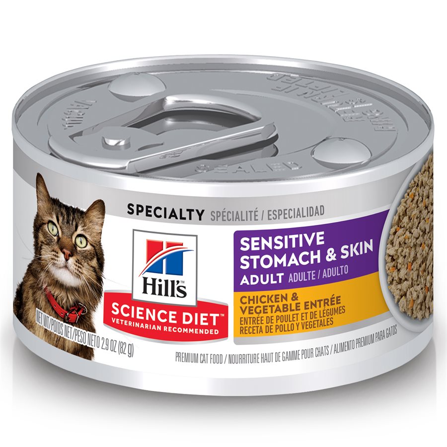 Hill's Science - Sensitive Stomach & Skin Cat Diet - Chicken Entrée
